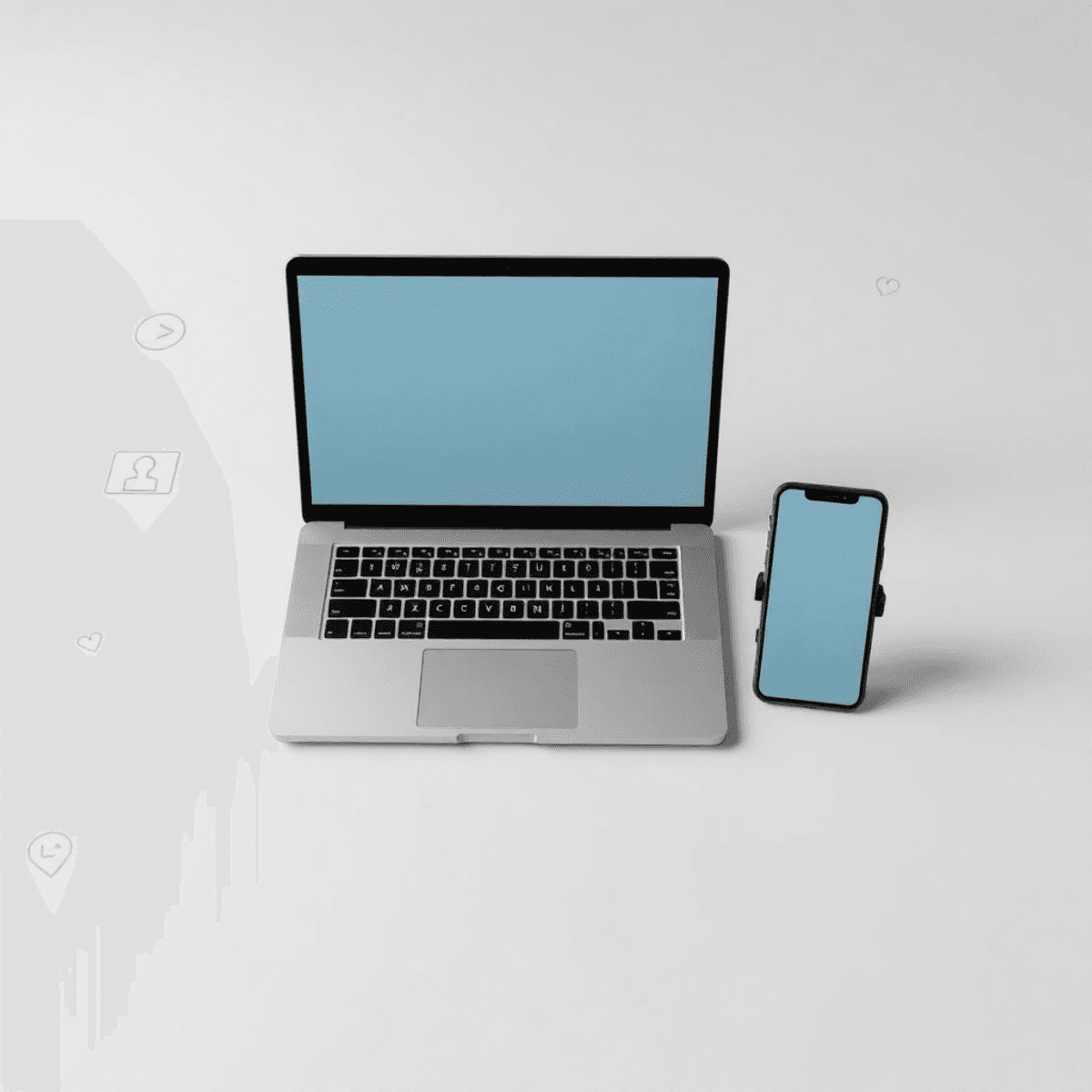 Underground Productivity Tools - Minimalist workspace with sleek laptop and smartphone showing productivity apps